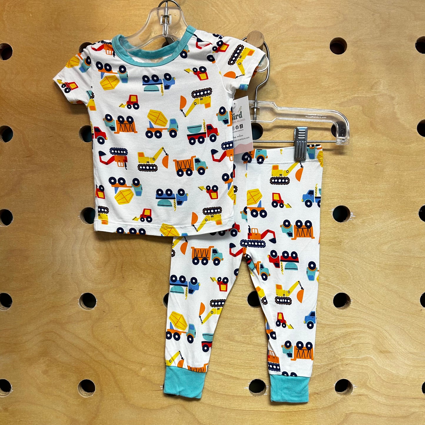 Construction Trucks Bamboo Pajamas
