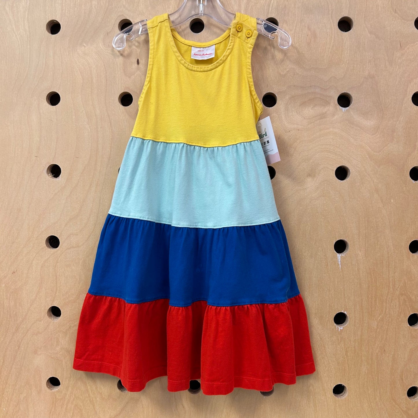 Colorful Sleeveless Colorblock Dress
