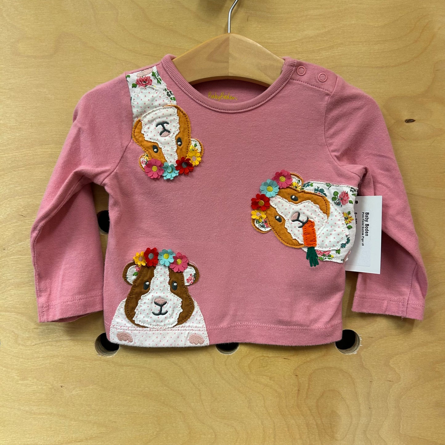 Pink Floral Guinea Pigs LS