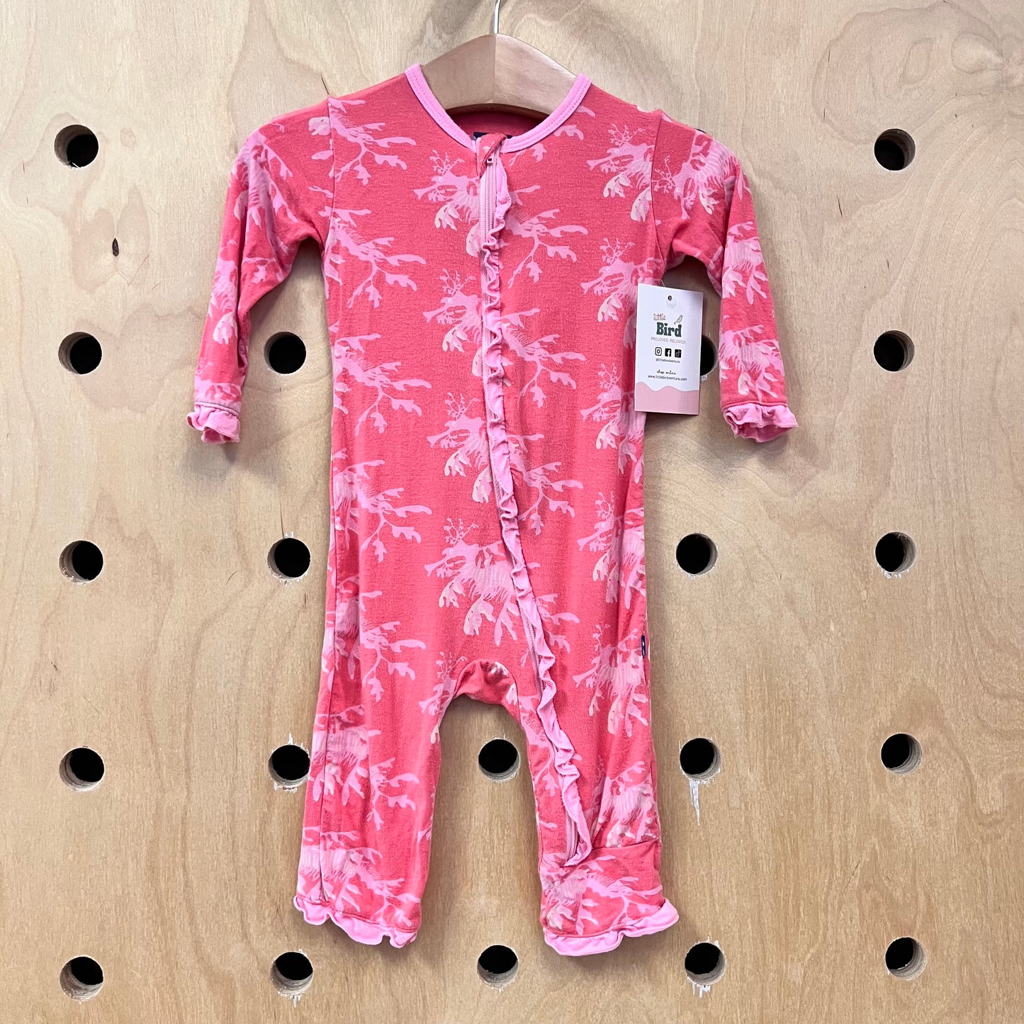 Coral + Pink Bamboo Zippy