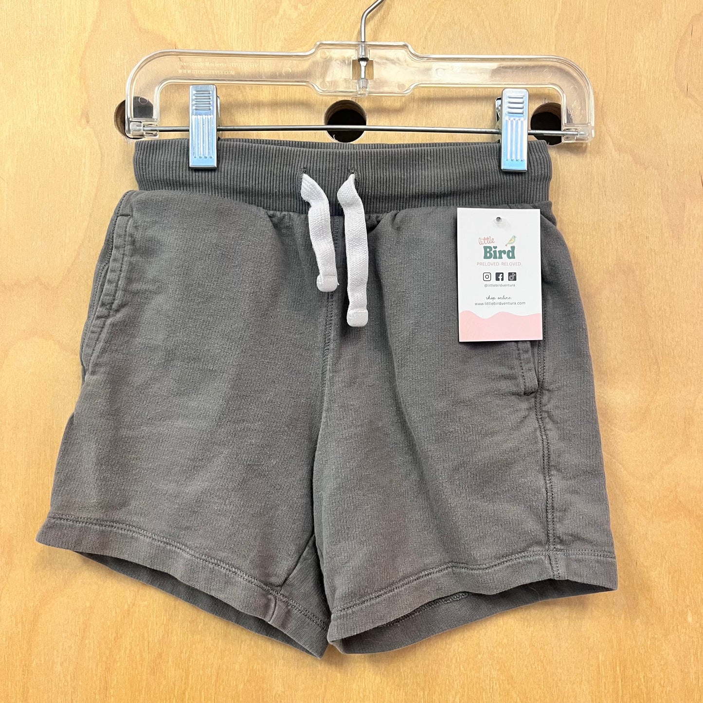 Grey Drawstring Shorts