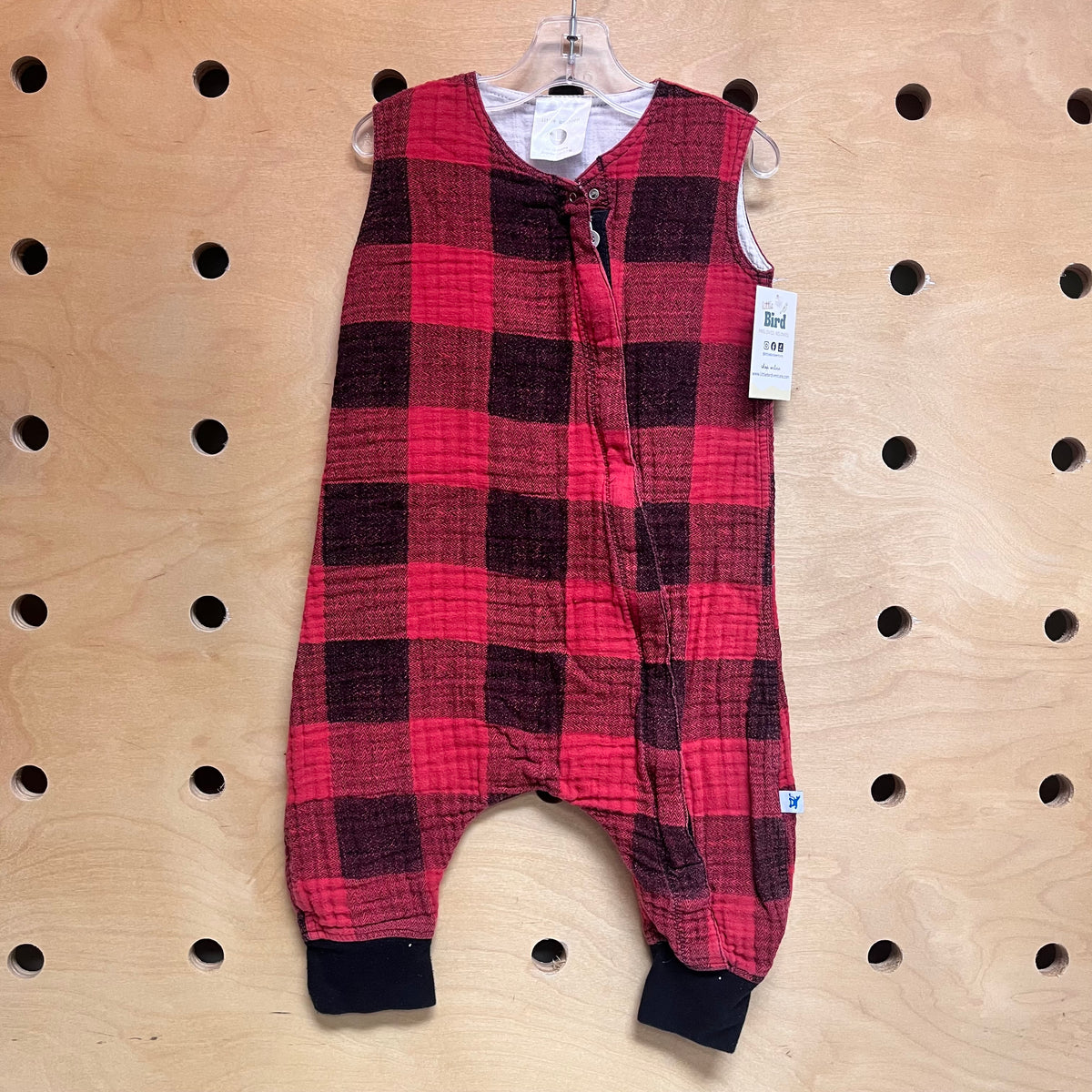 Red/Black Plaid Wearable Blanket