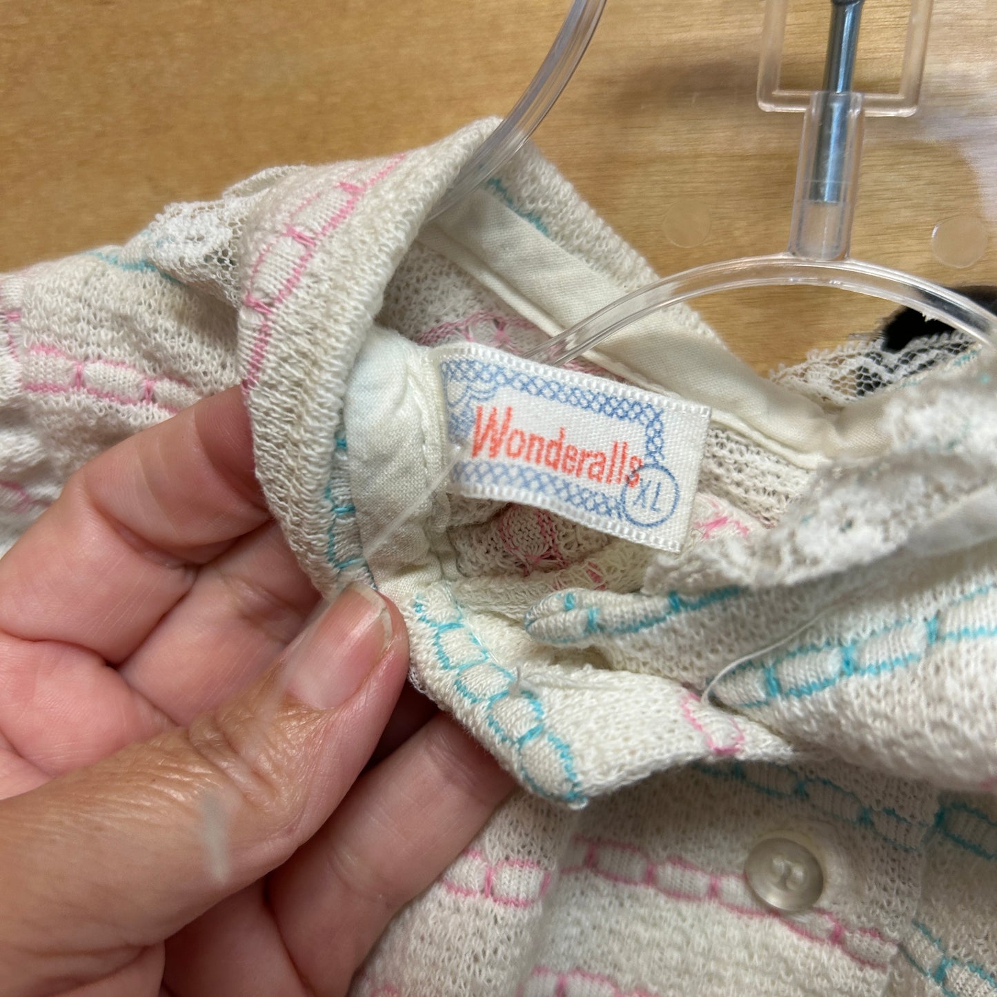 Wonderalls Bunny Back Button Top