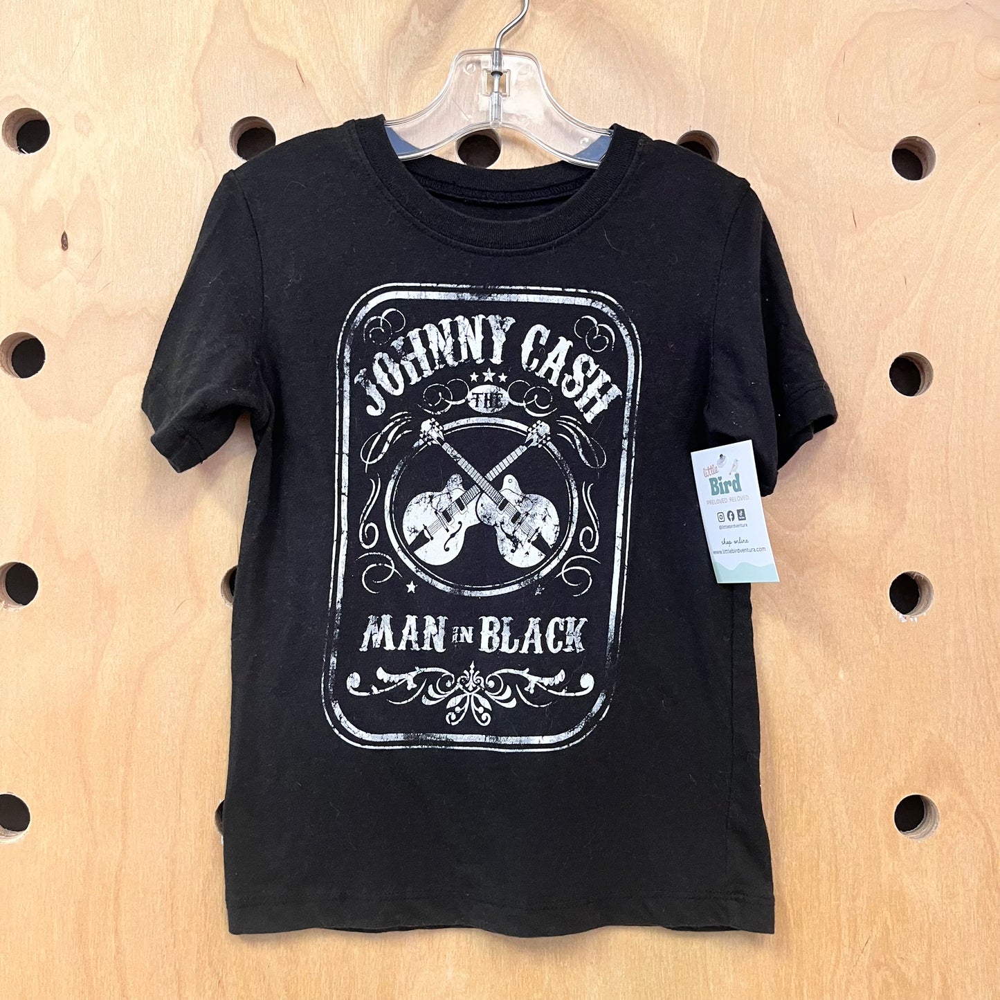 Black Johnny Cash Band Tee