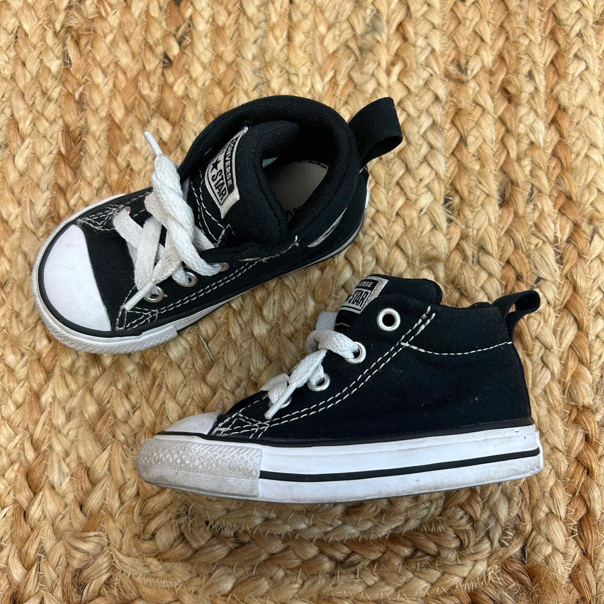 Black & White All Star Hi Tops