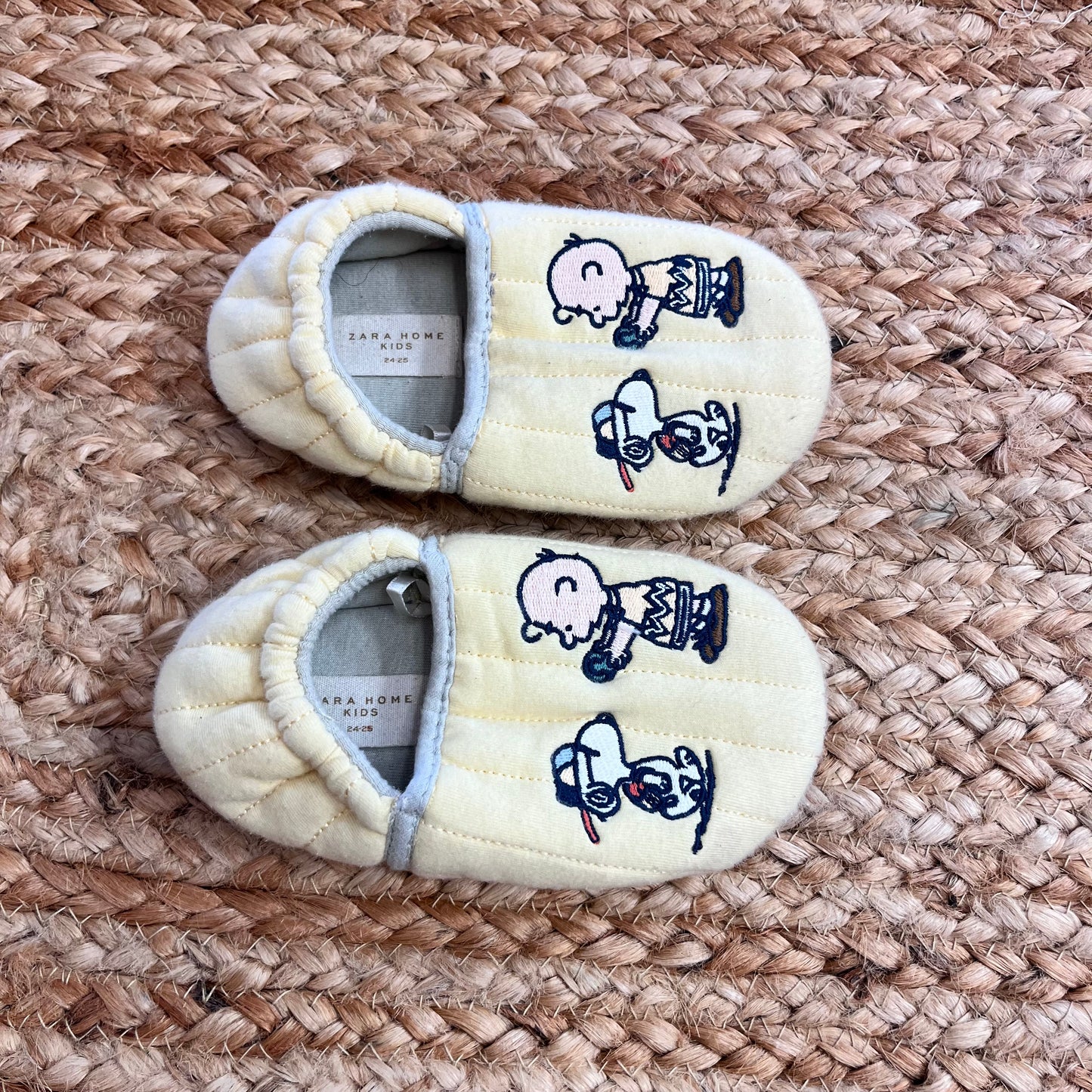 Yellow 'Peanuts' Slippers