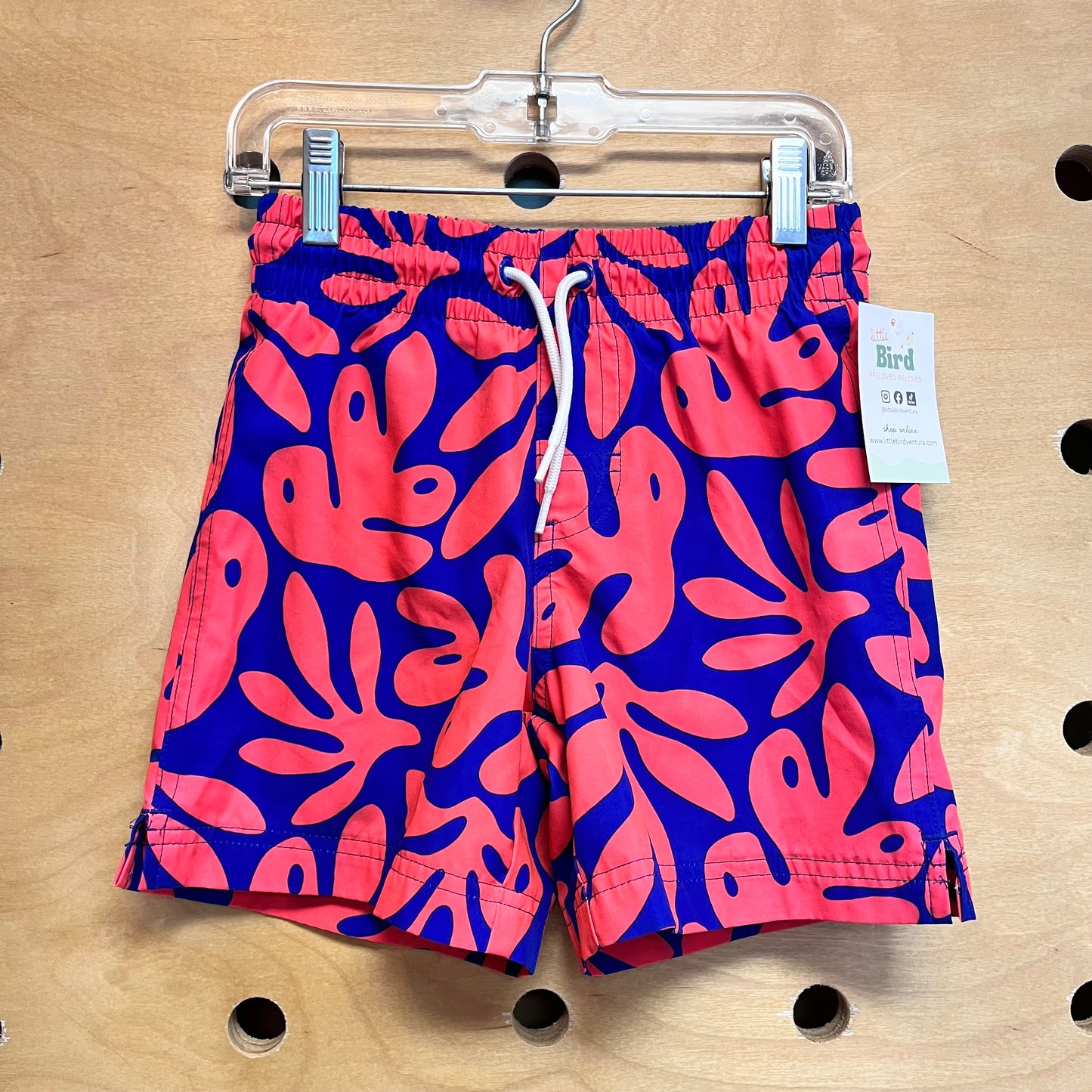 Blue/Electric Pink Swim Trunks