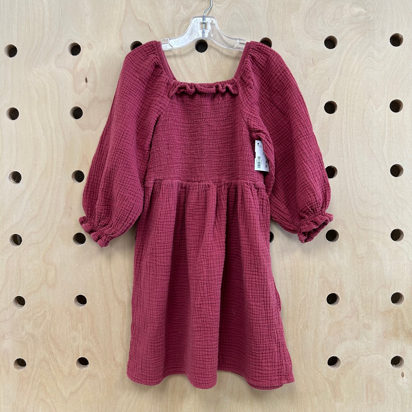 Cranberry Gauze Dress