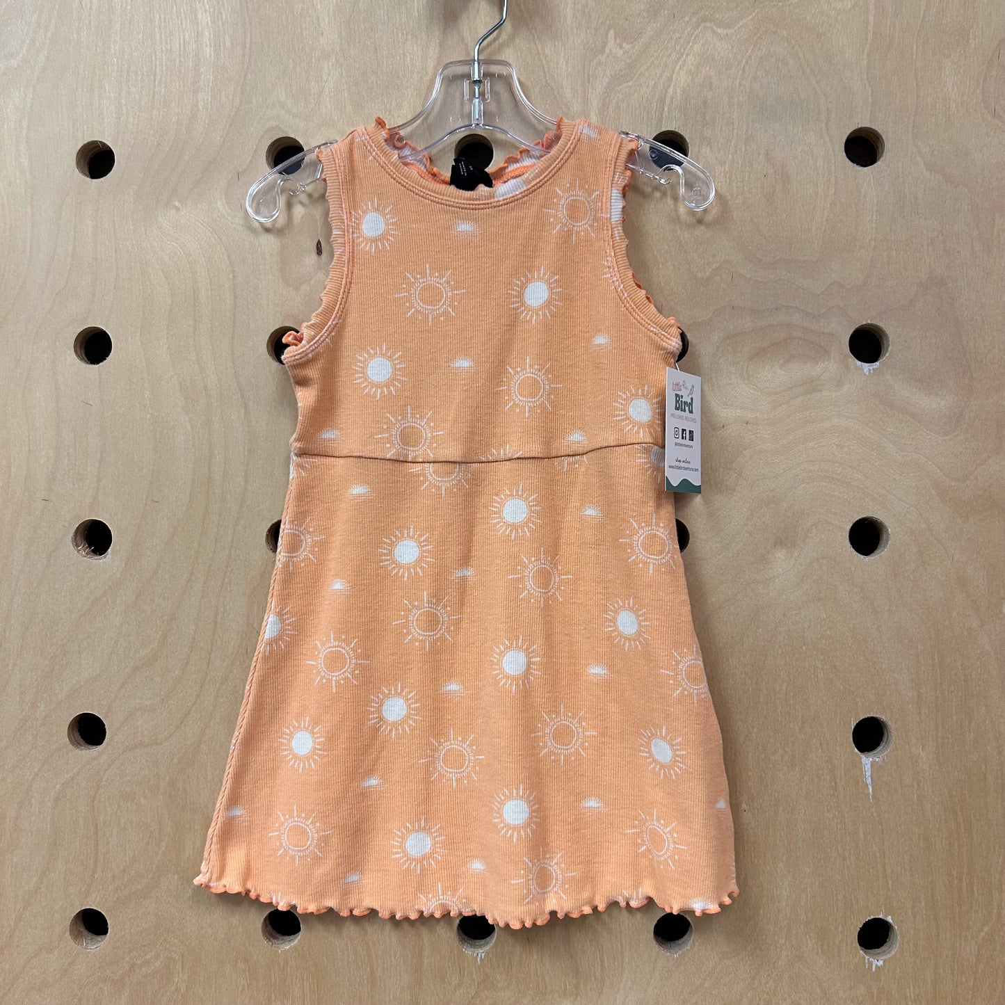 Orange Suns Ribbed Dress
