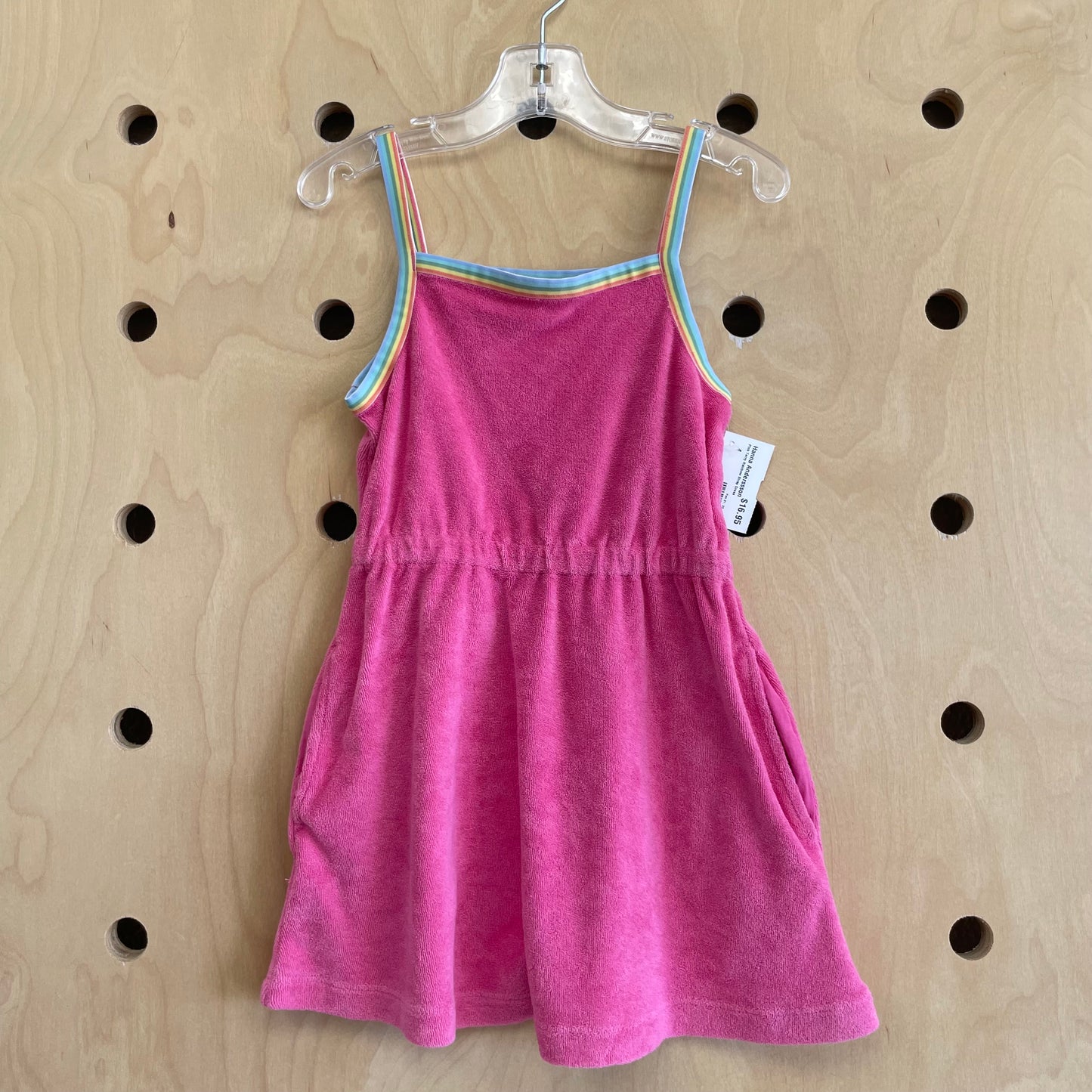 Pink Terry Rainbow Strap Dress