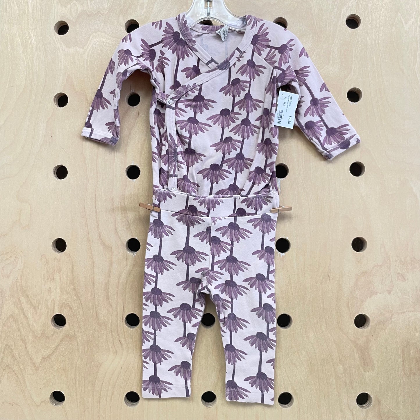 Organic Purple Floral Outfit