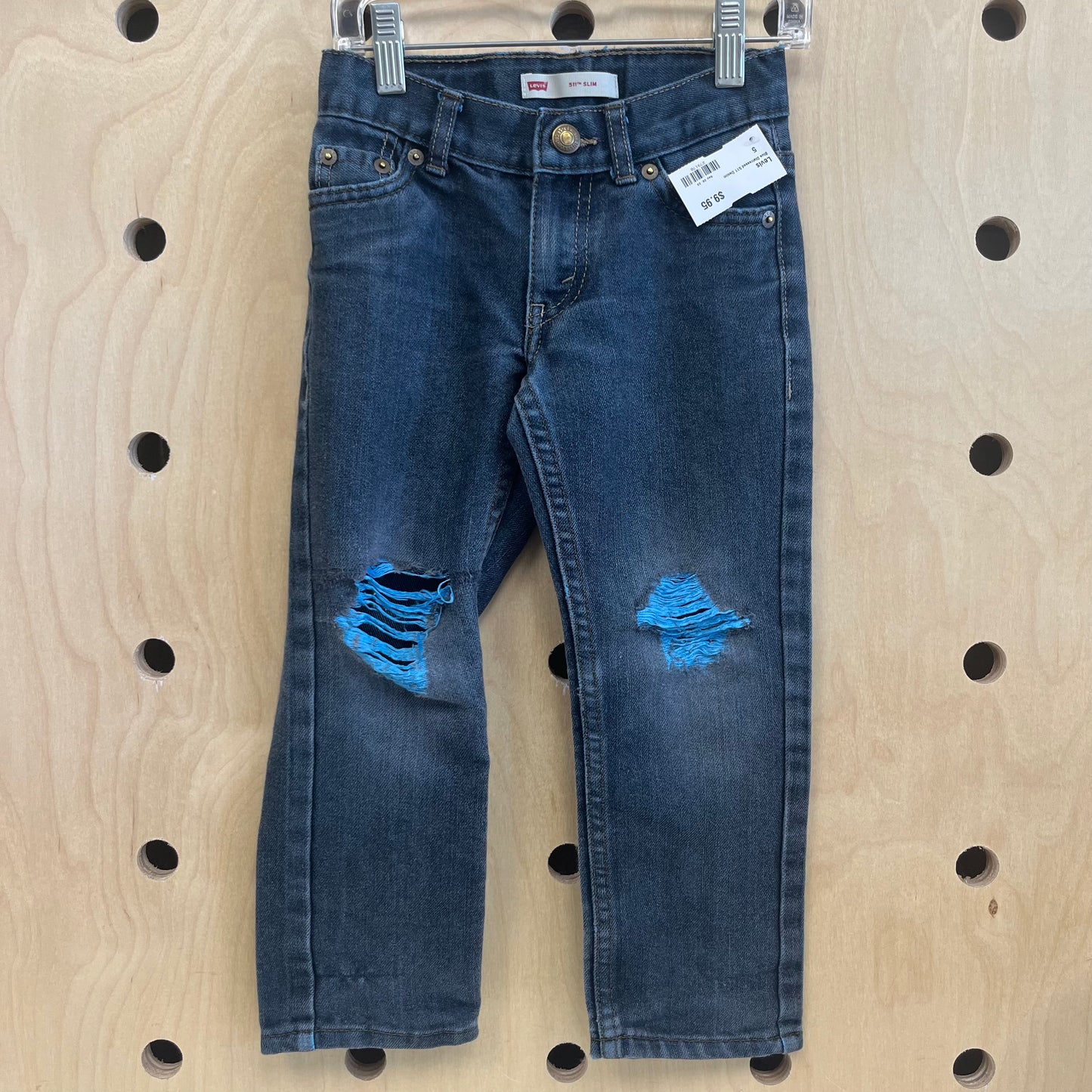 Blue Distressed 511 Denim