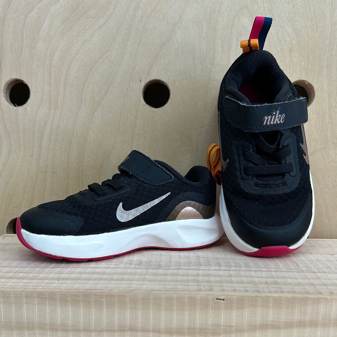 Black Metalic Swoosh Sneakers