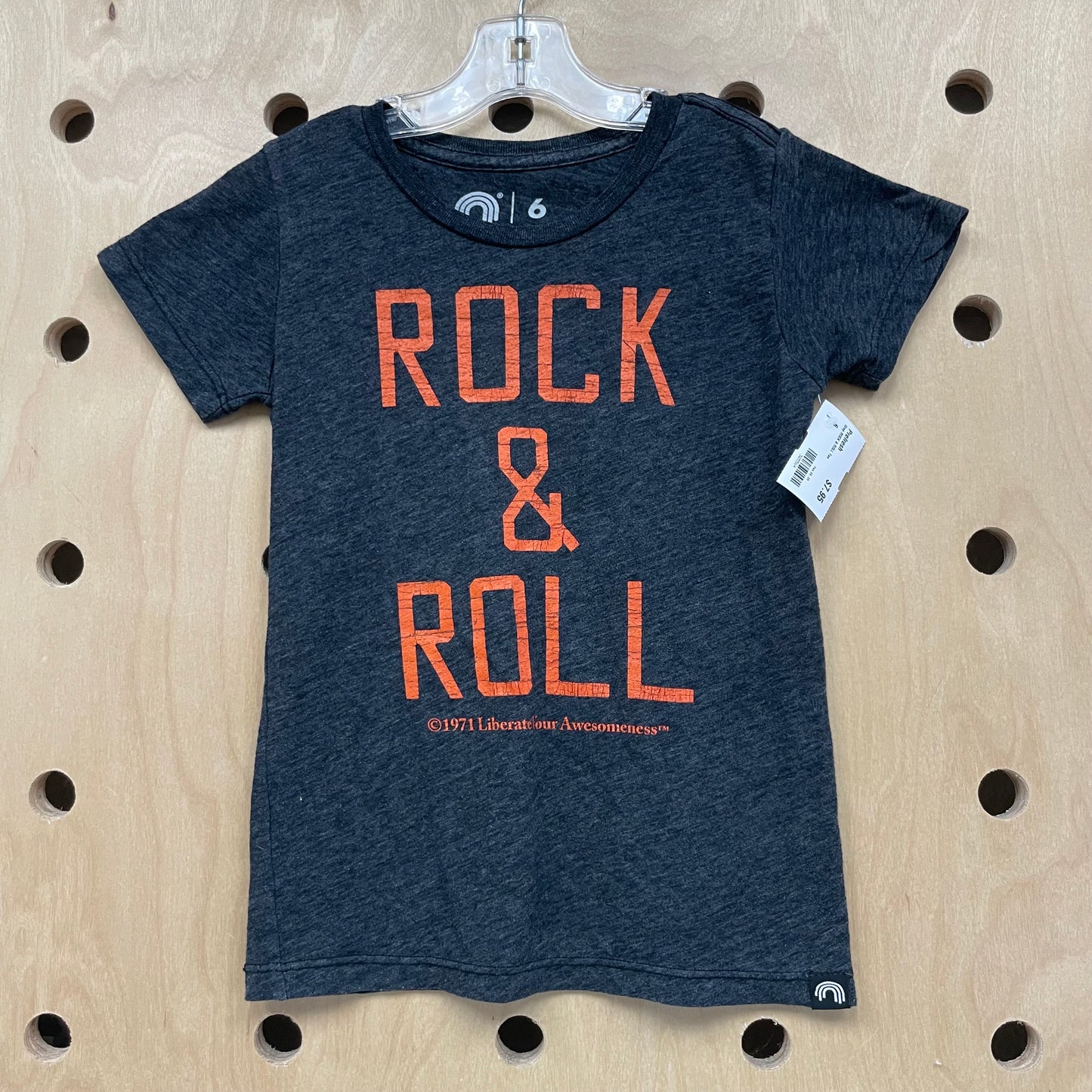Grey ROCK & ROLL Tee