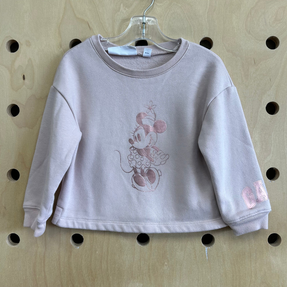 Pink Metallic Minnie Pullover