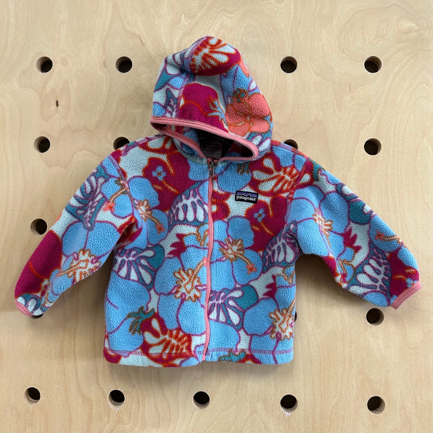 Blue Floral Synchilla Jacket