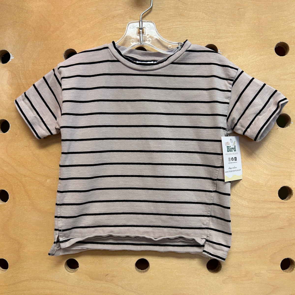 Grey/Black Striped Tee