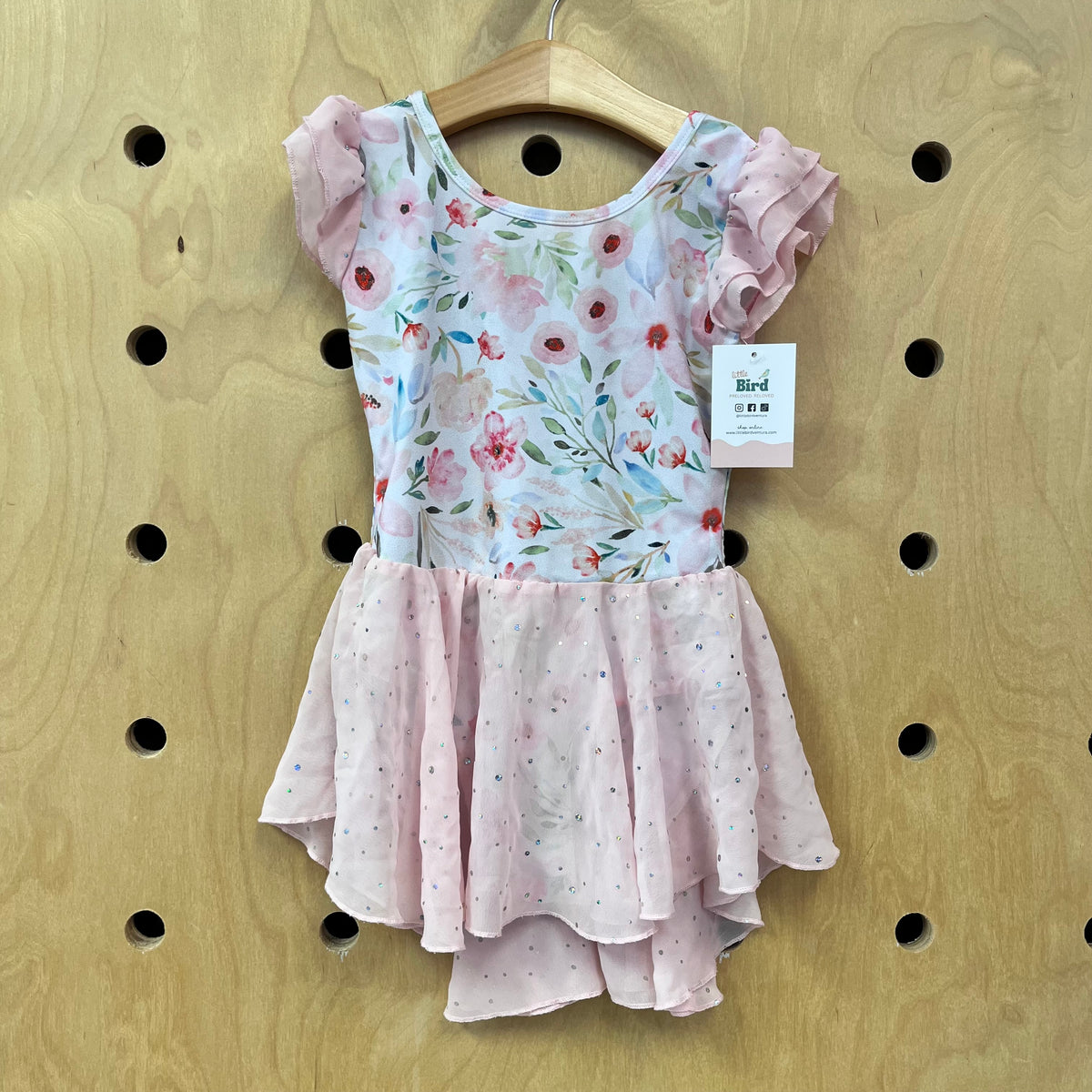 Floral + Sequin Tulle Leotard
