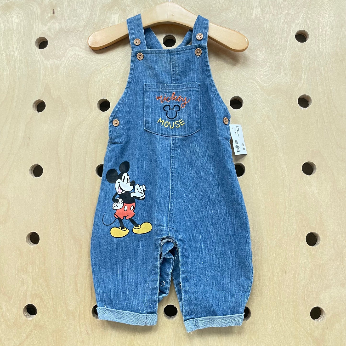 Denim Mickey Overalls