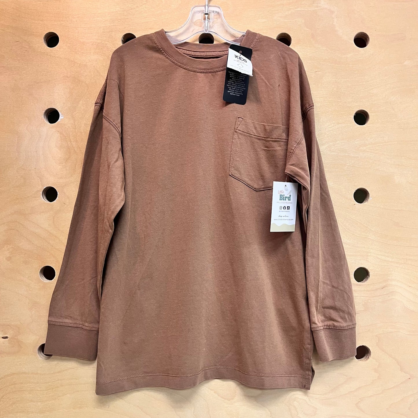 Brown Pocket LS NEW!!