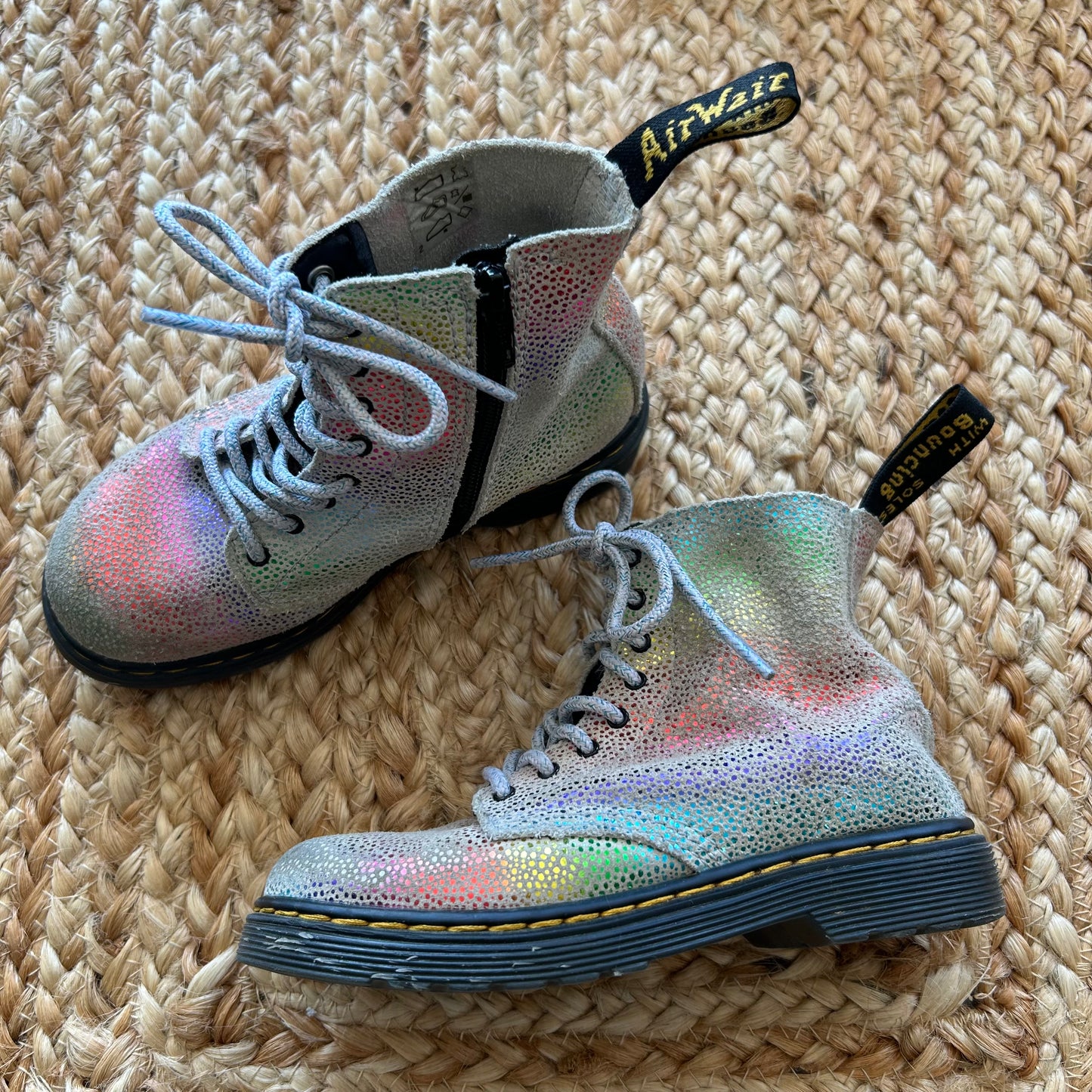 Rainbow Speckled Air-Wair Boots