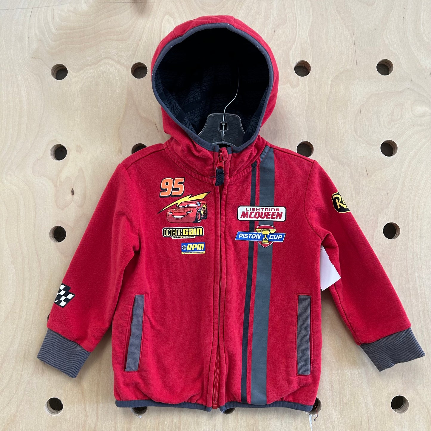 Red Lightning McQueen Zip Hoodie