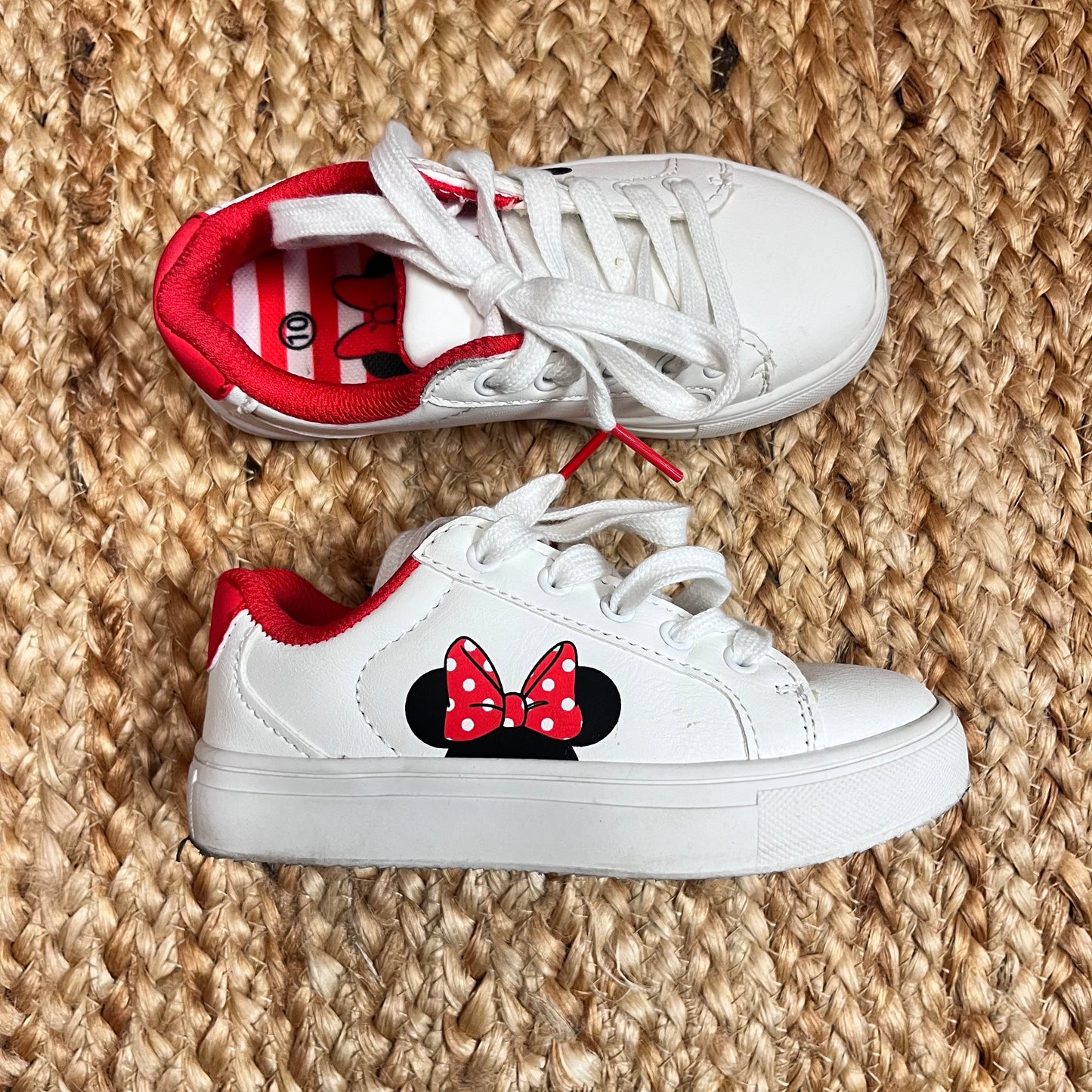 White Minnie Mouse Sneakers