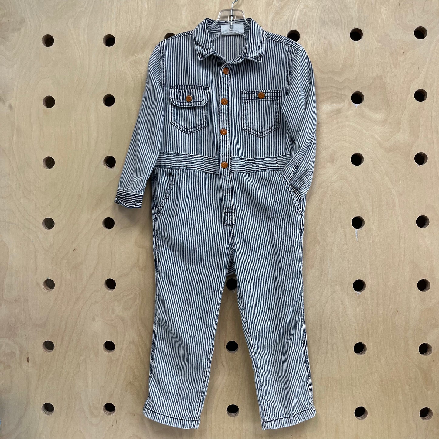Denim Striped Coveralls