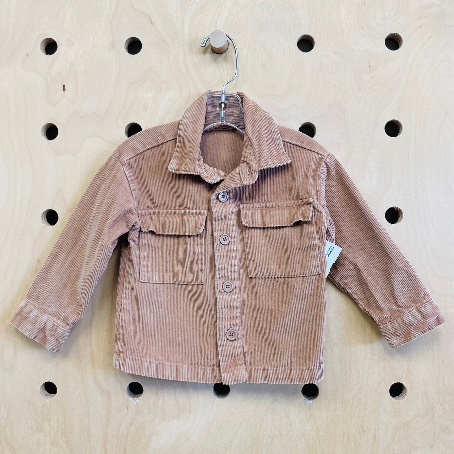 Brown Cord Button Up Shirt