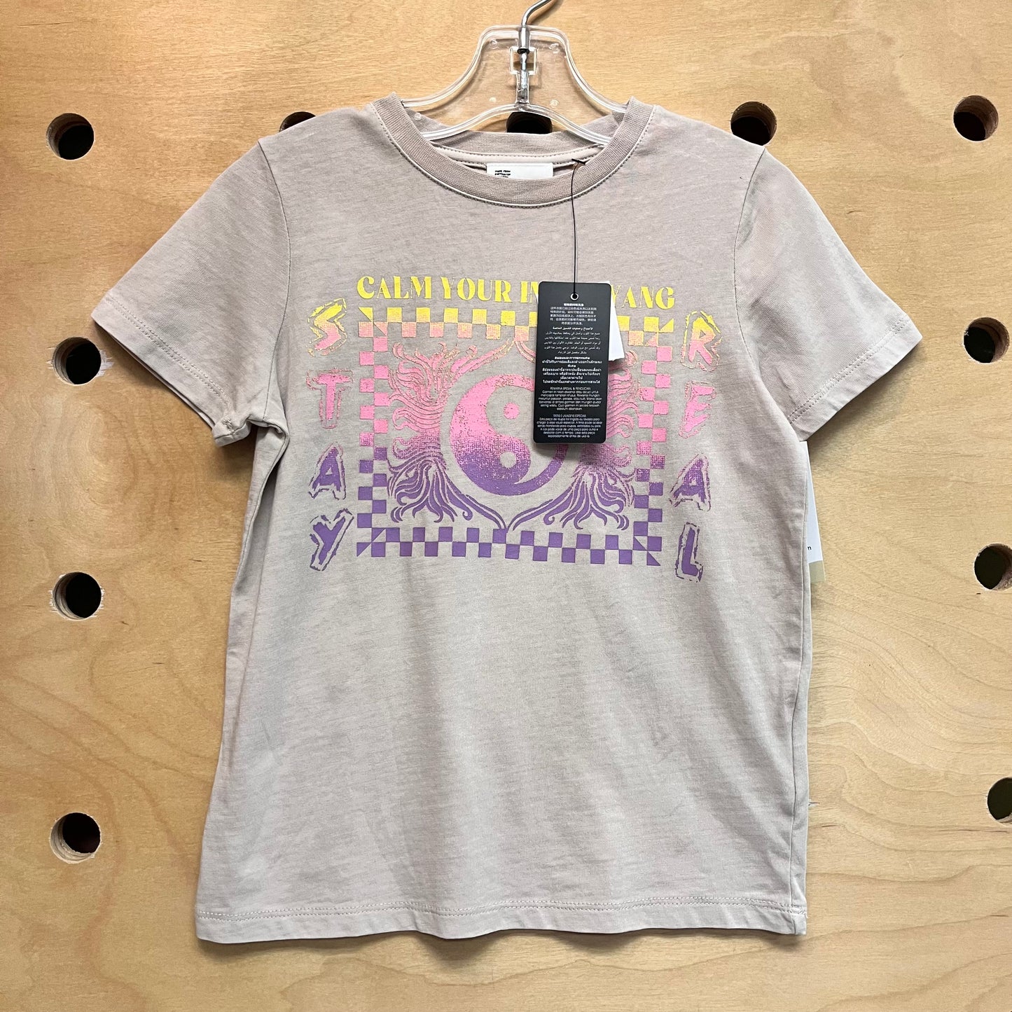 Tan 'Calm Your Inner Yang' Tee NEW!