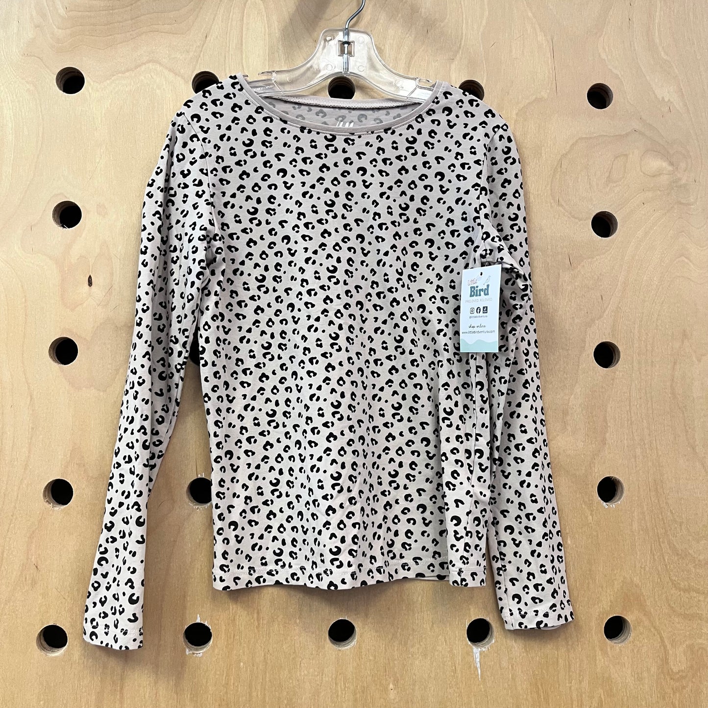 Tan Leopard LS Top