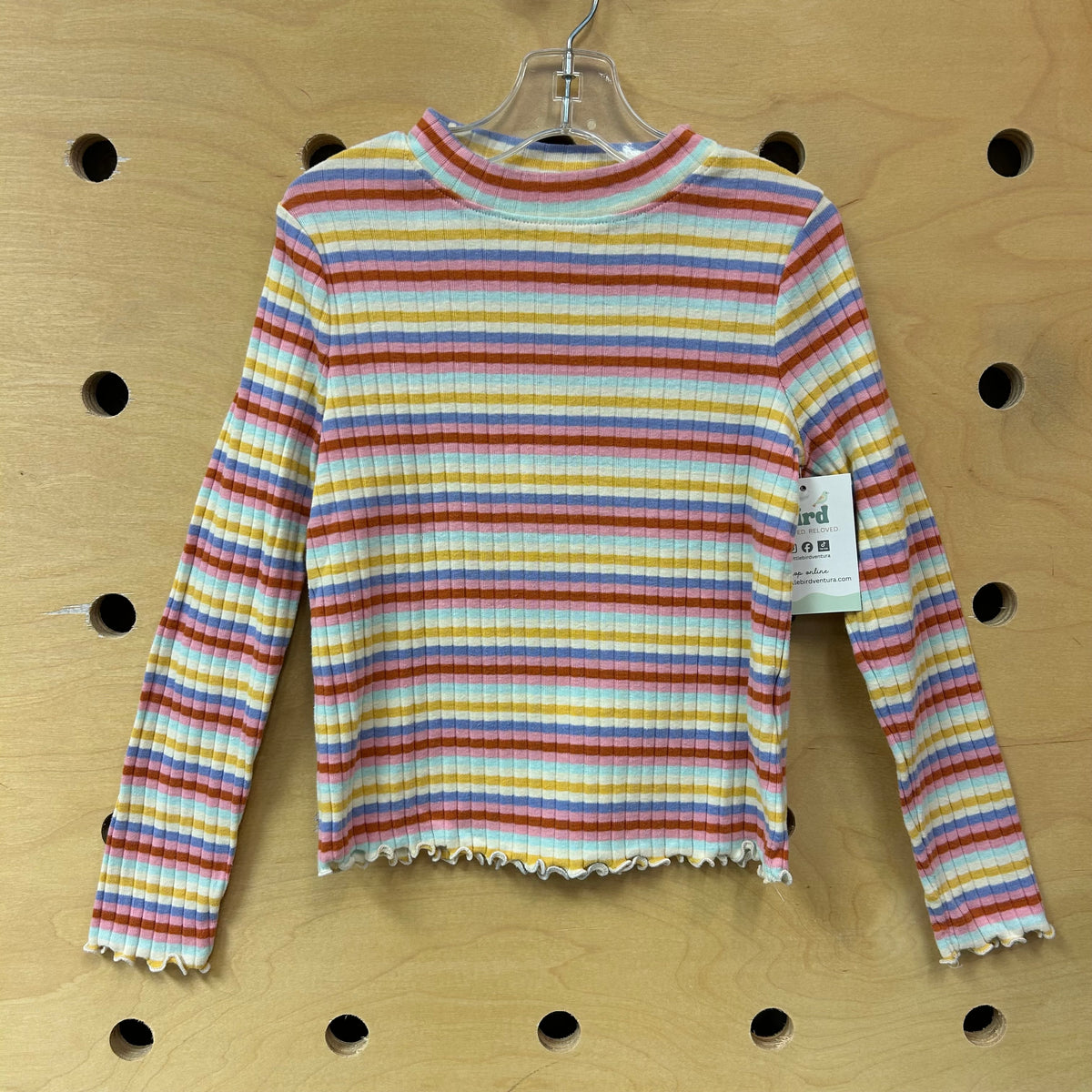 Colorful Striped Ribbed Shirt