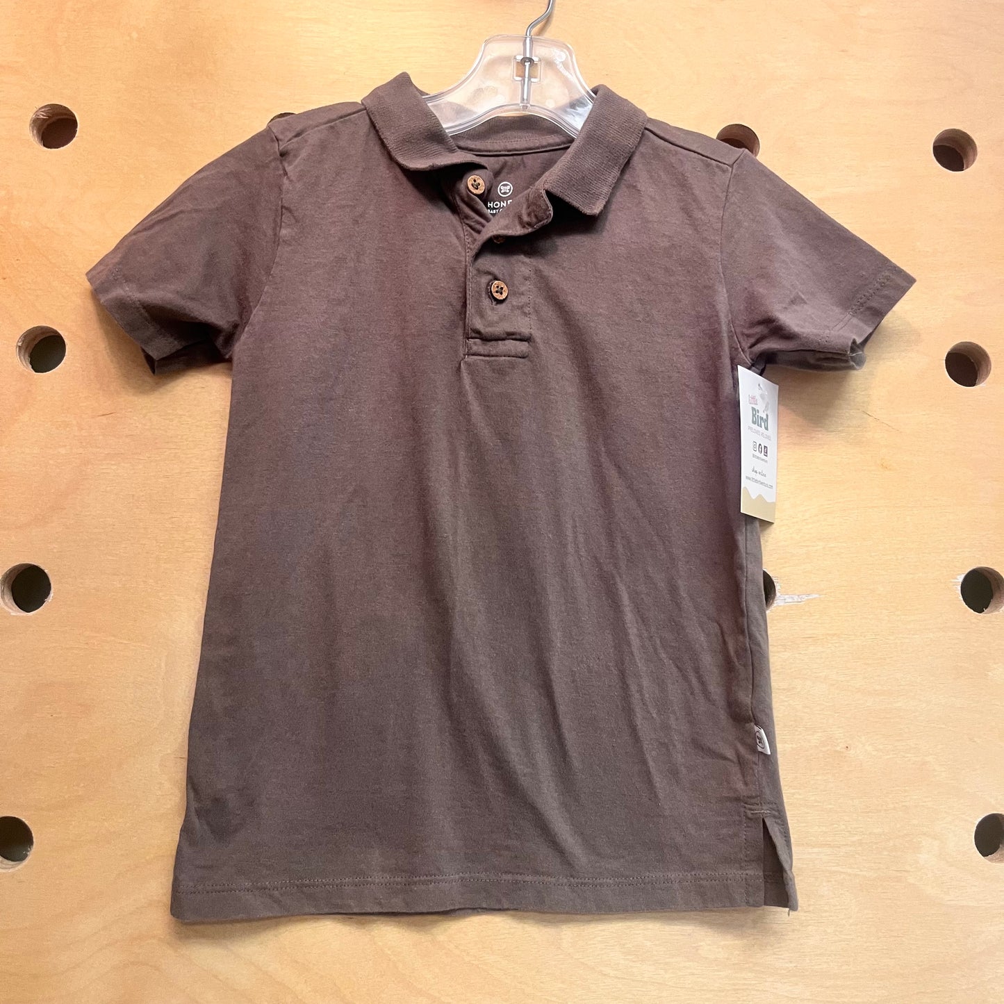 Organic Brown Henley'