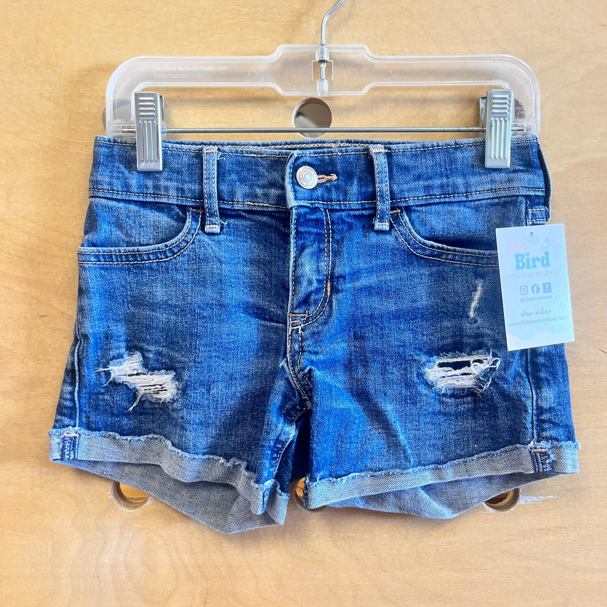 Mid Rise Midi Shorts