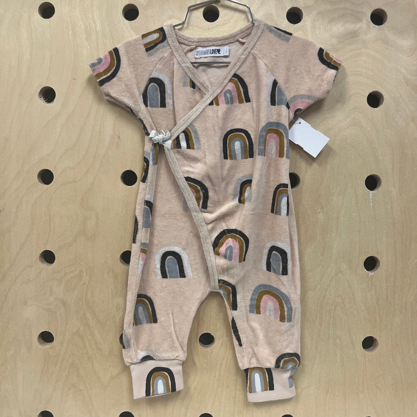 Terry Rainbow Kimono Romper