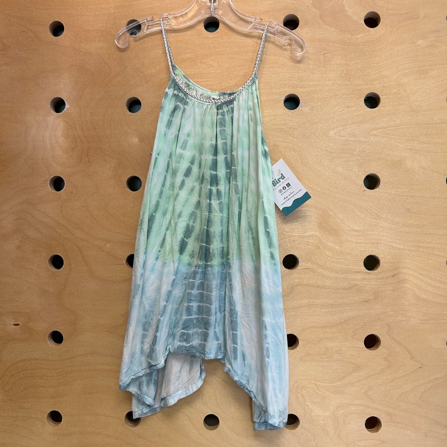 Green & Blue Flowy Tank