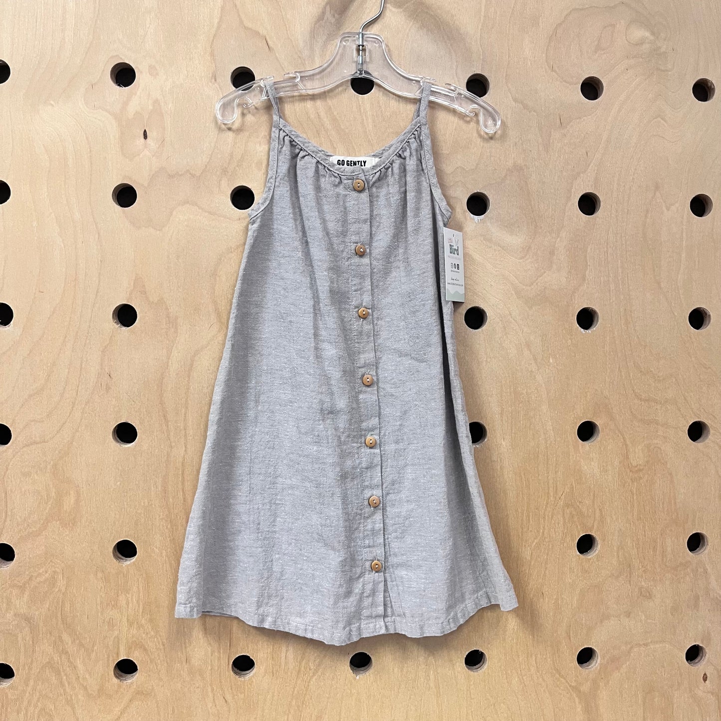 Tan Organic Hemp Blend Tank Dress