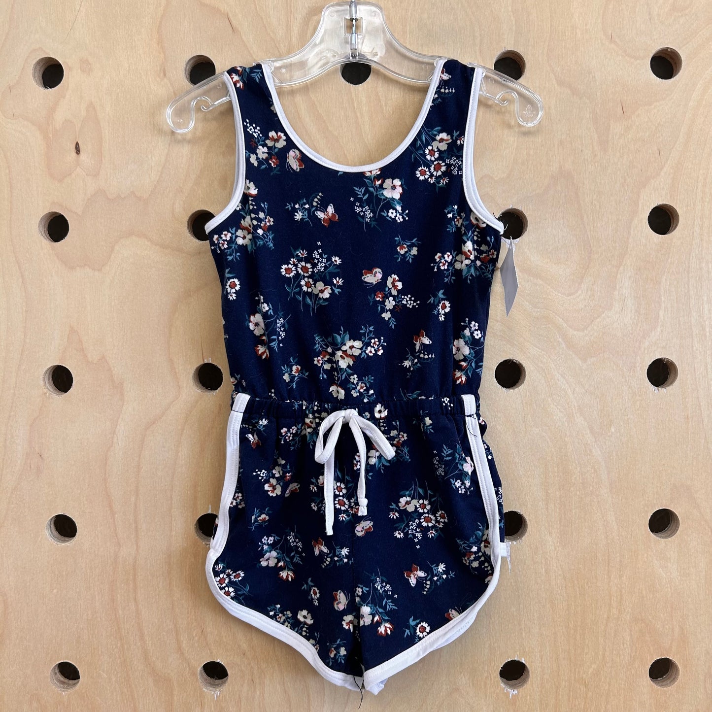 Blue Floral Romper