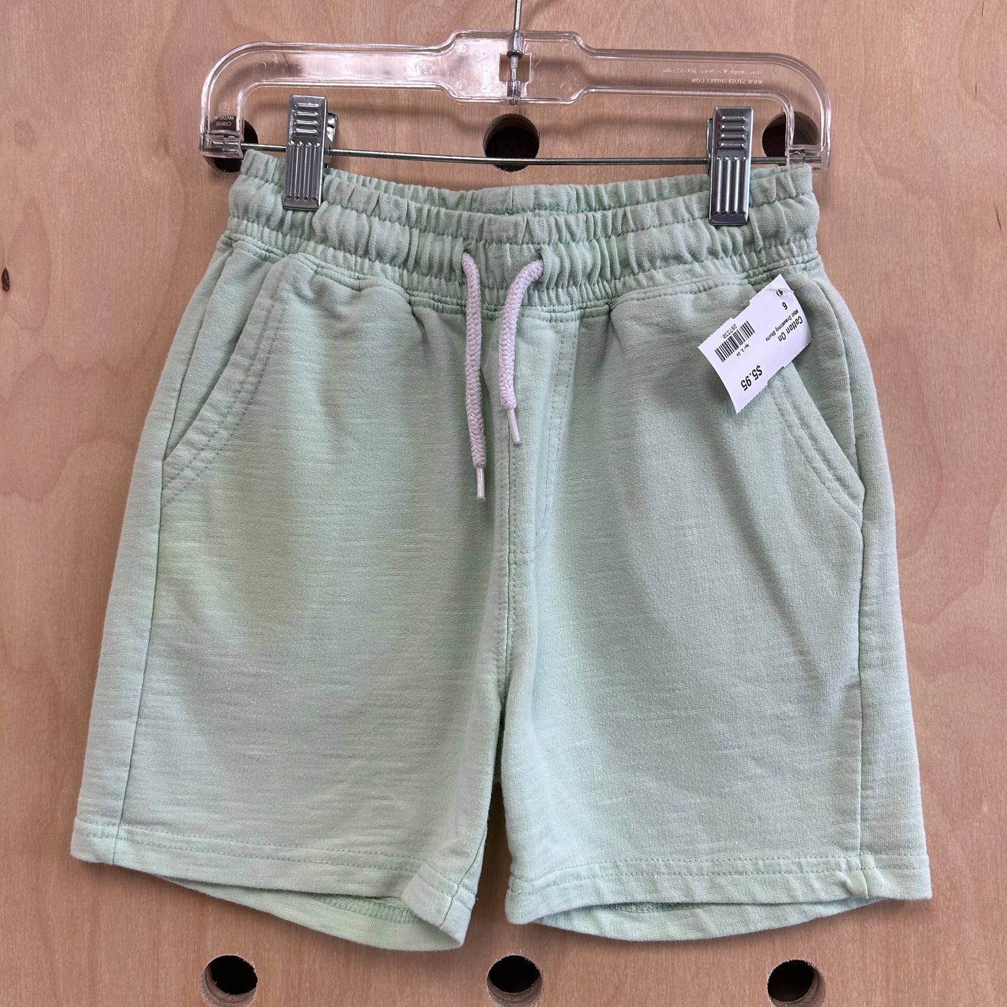 Mint Drawstring Shorts