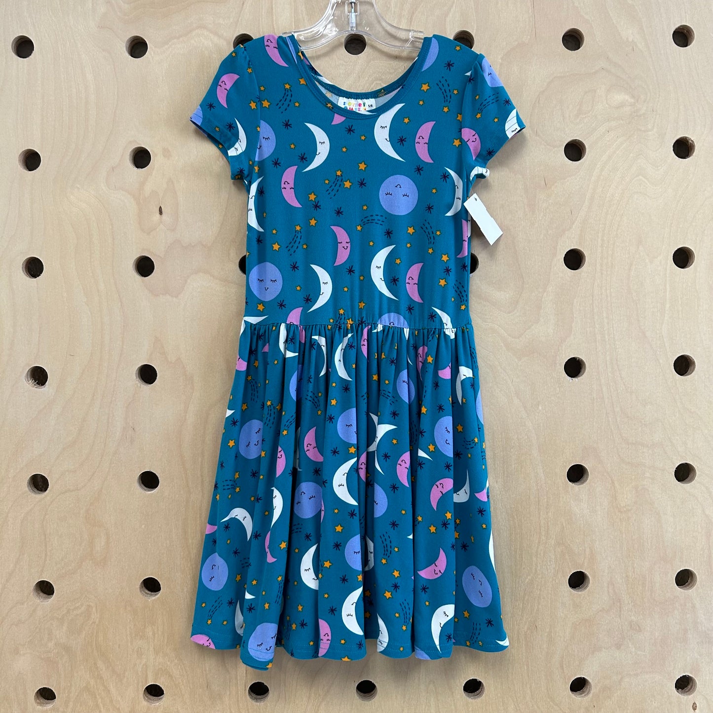 Teal Moons Dress