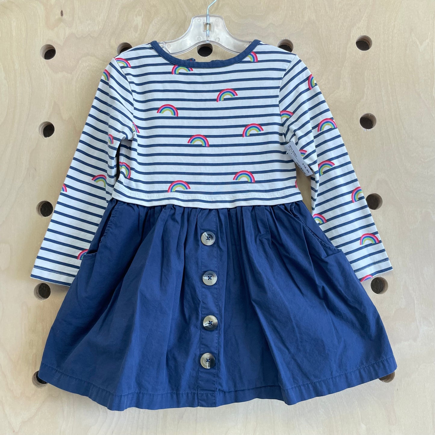 Blue Striped Rainbows Dress