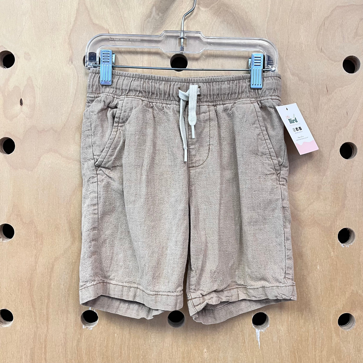 Khaki Drawstring Shorts