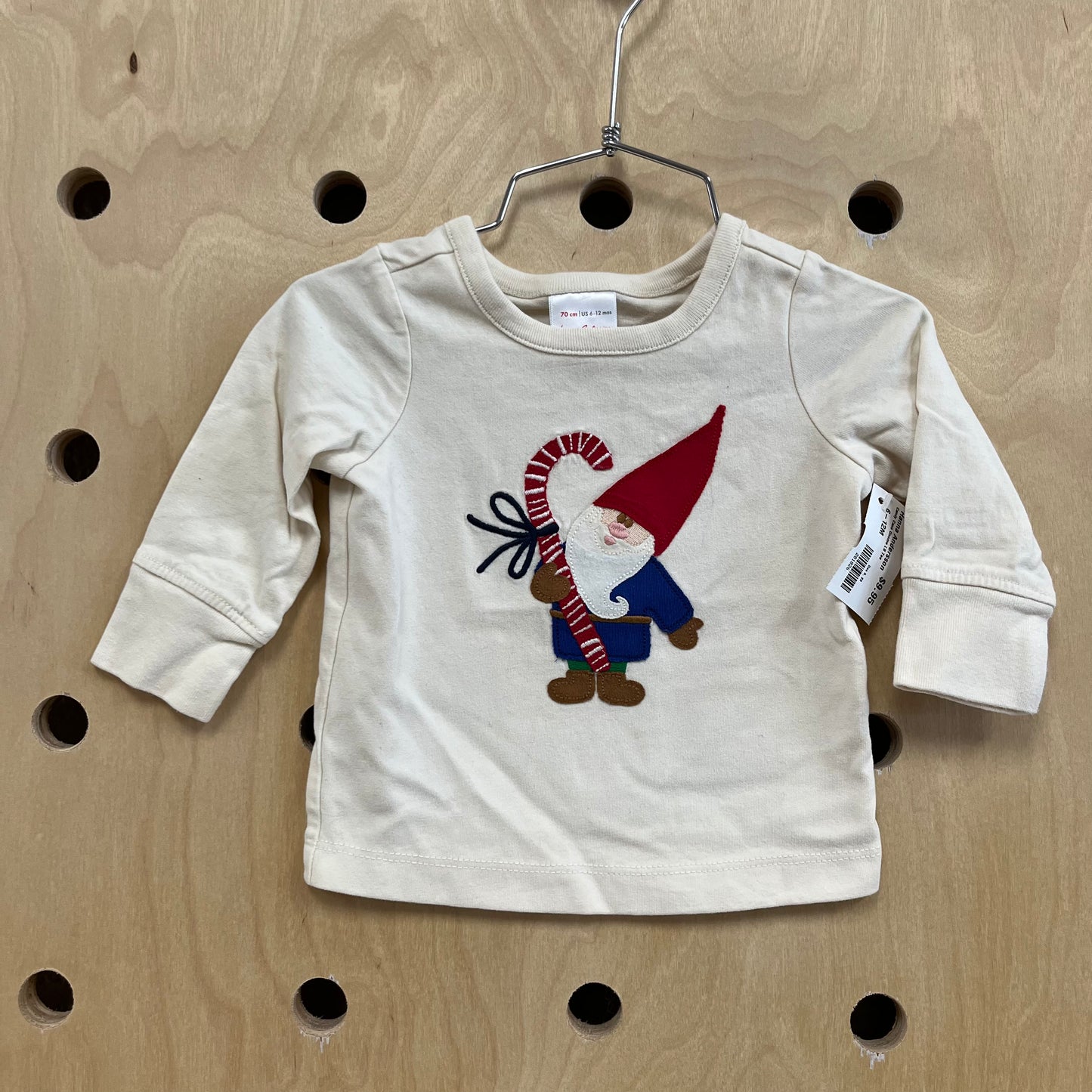 Candy Cane Gnome LS Tee