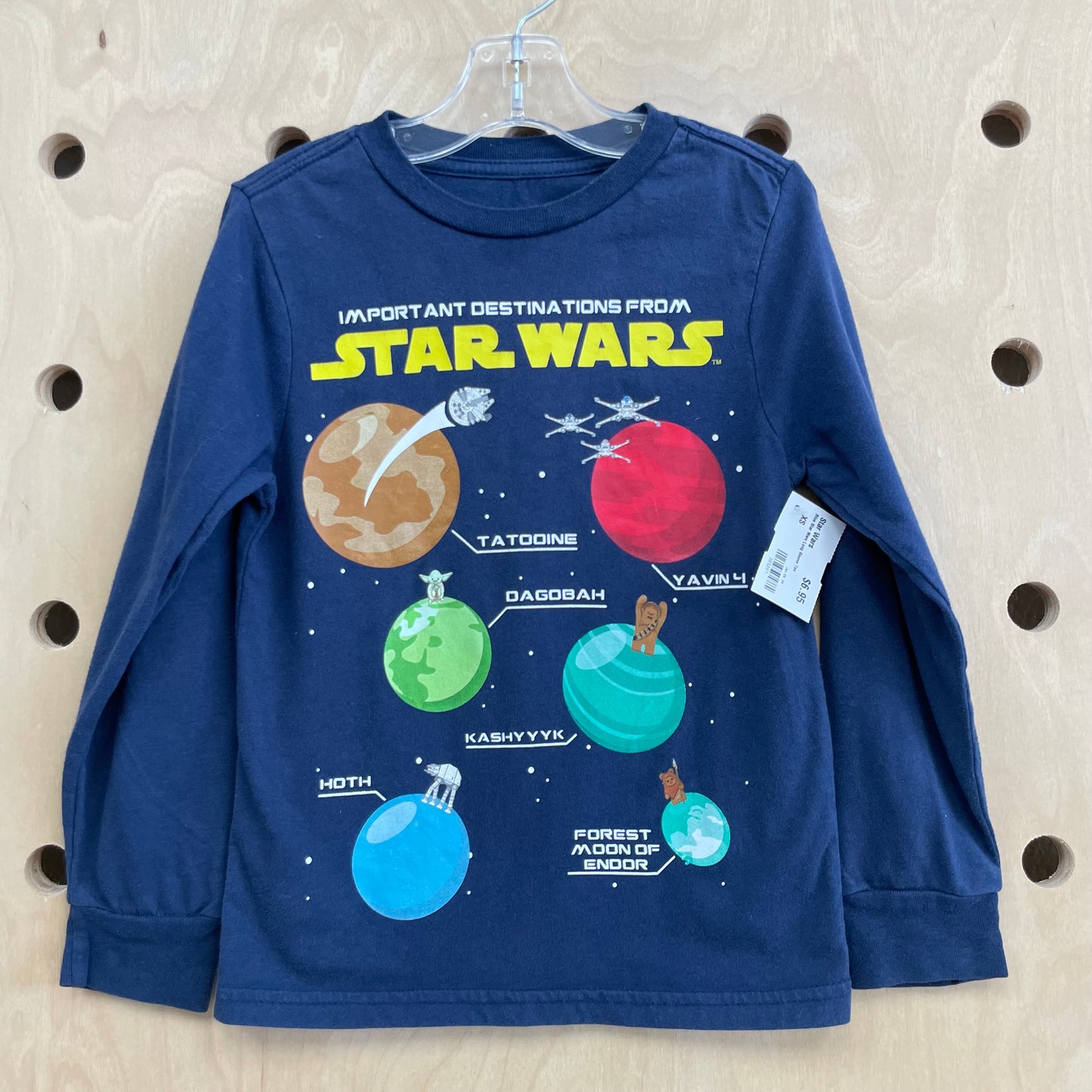 Blue Star Wars Long Sleeve Tee
