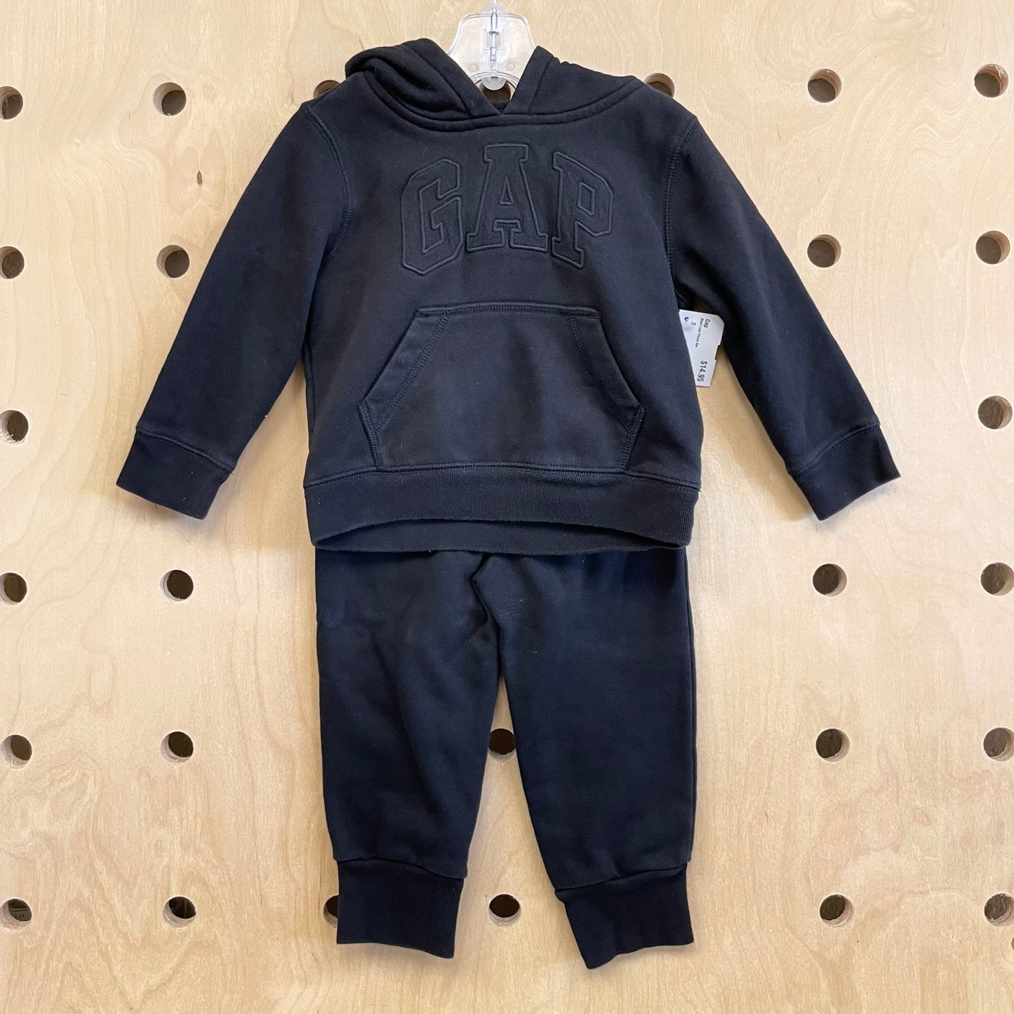 Black Logo Fleece Set