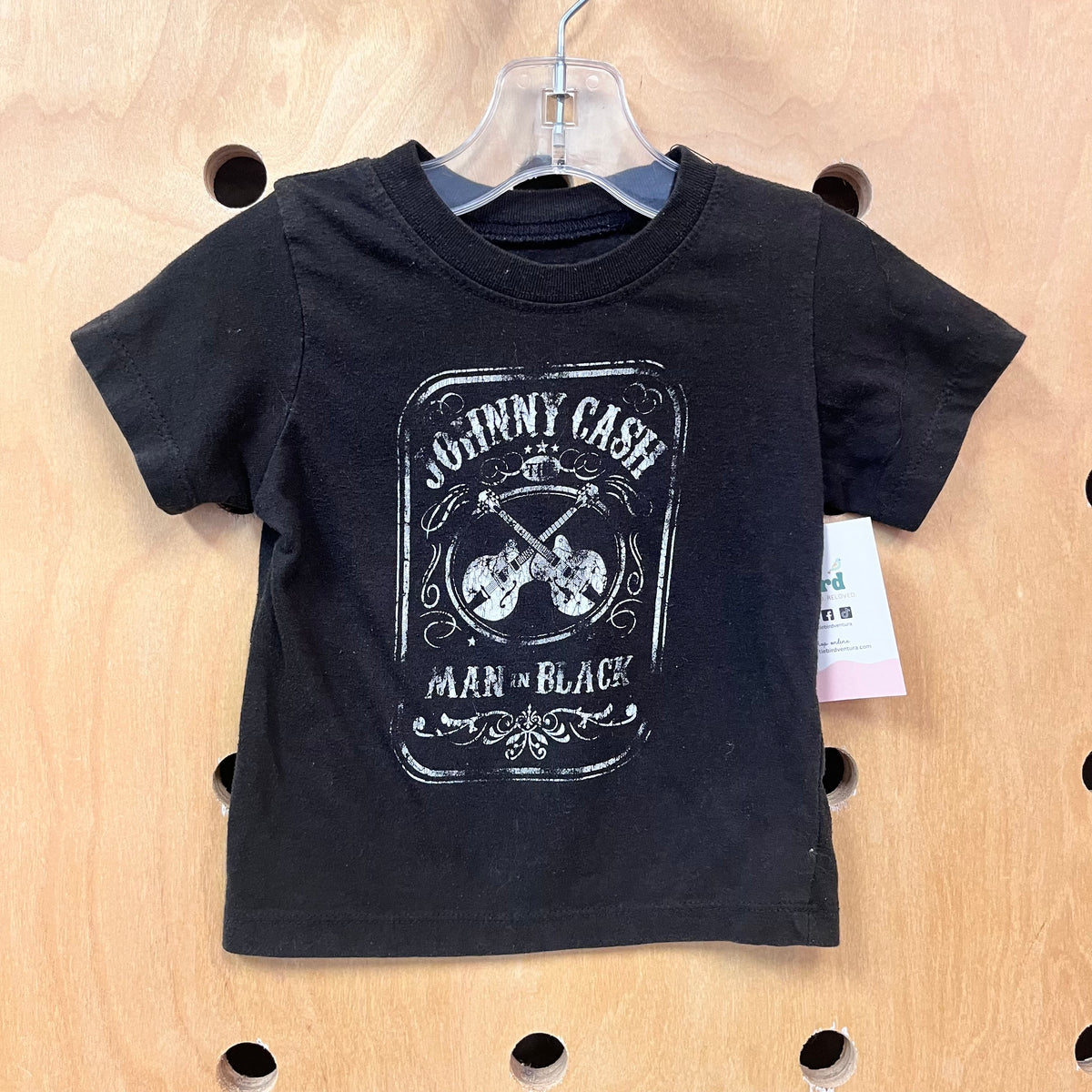 Black Man in Black Tee