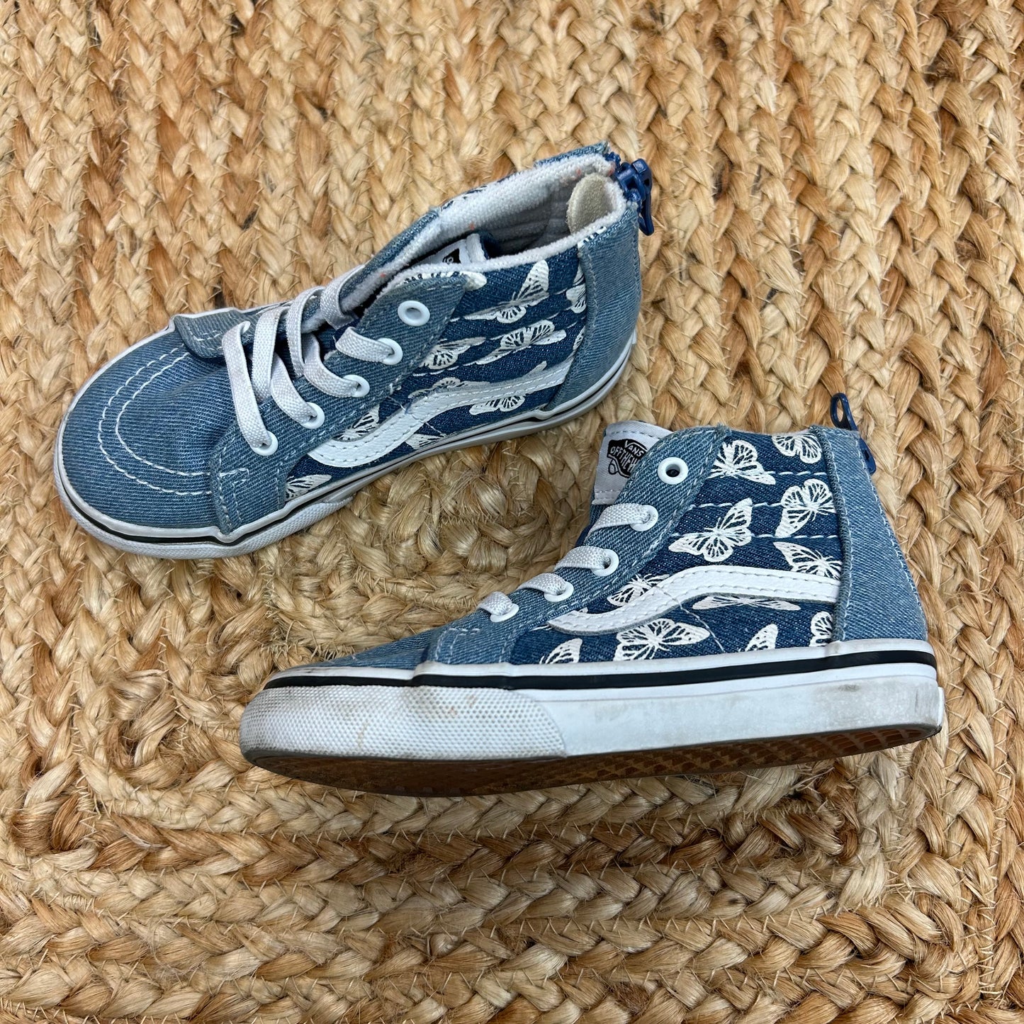 Blue Denim Butterly Hi Tops