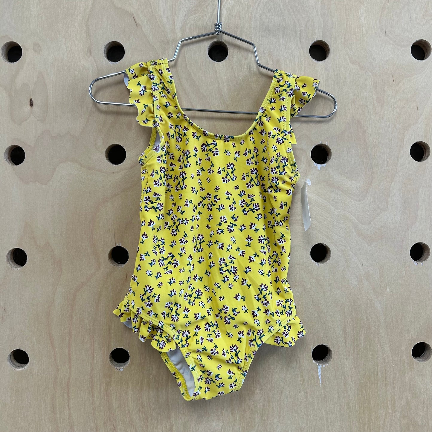 Yellow Floral Swimsuit