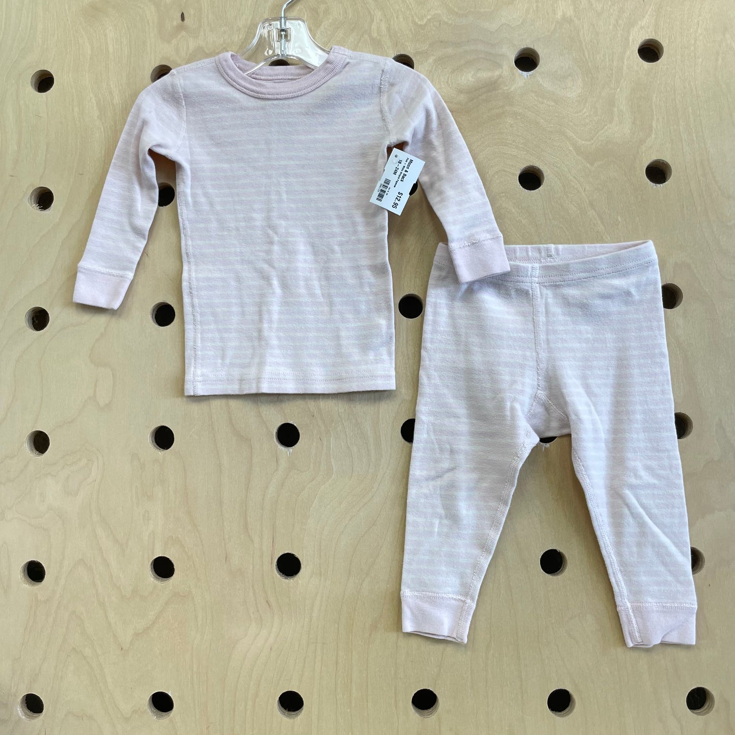 Pink + White Striped Pajamas