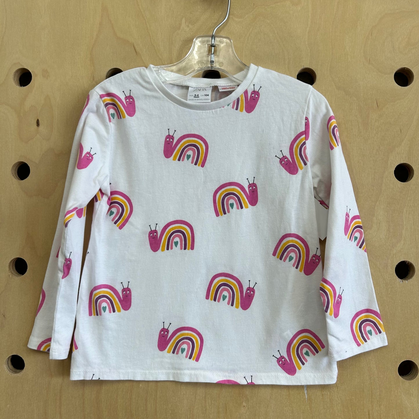 Rainbow Snails LS Tee